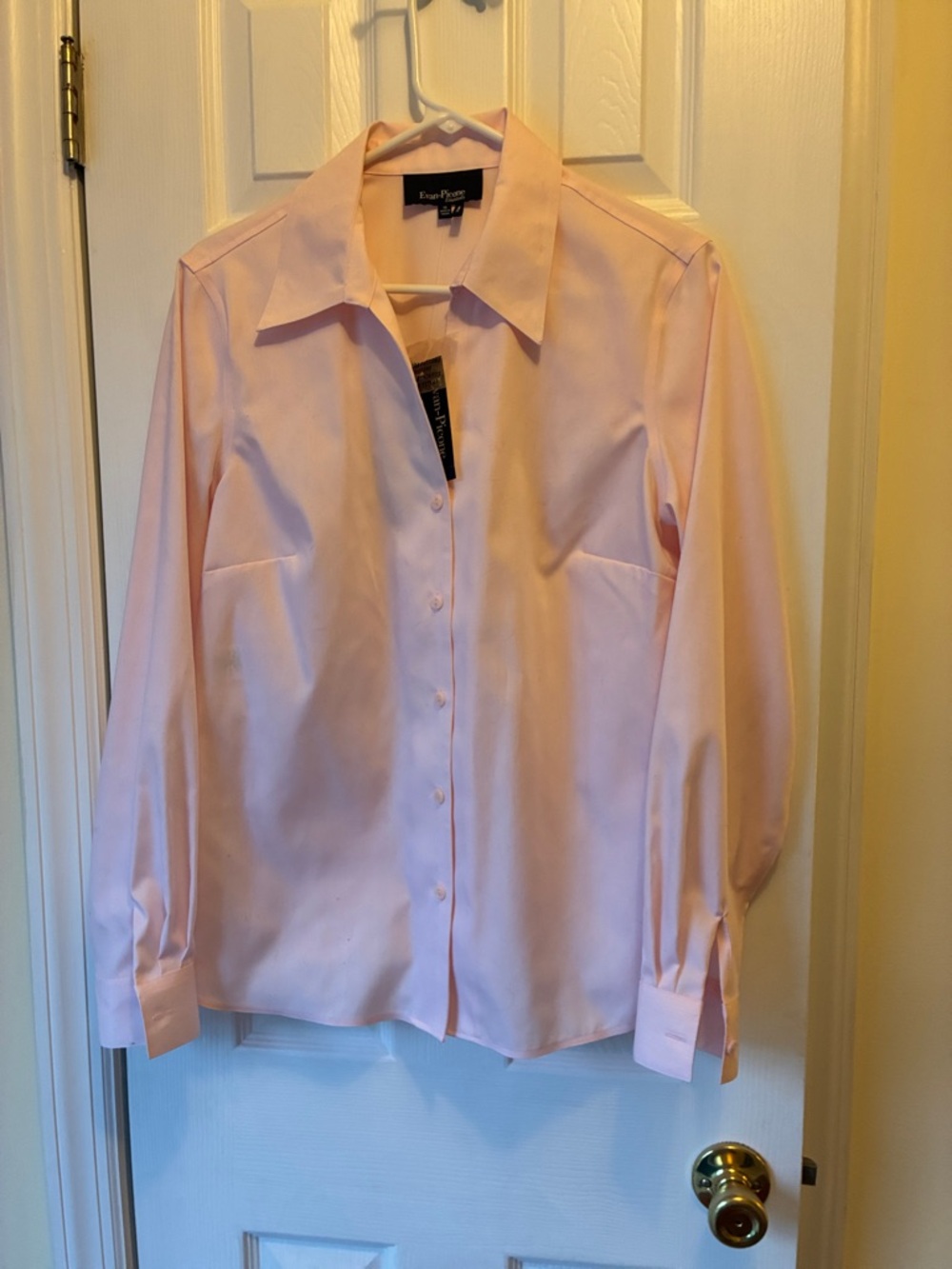 Evan Picone Pale Pink Collared Button-Down Shirt